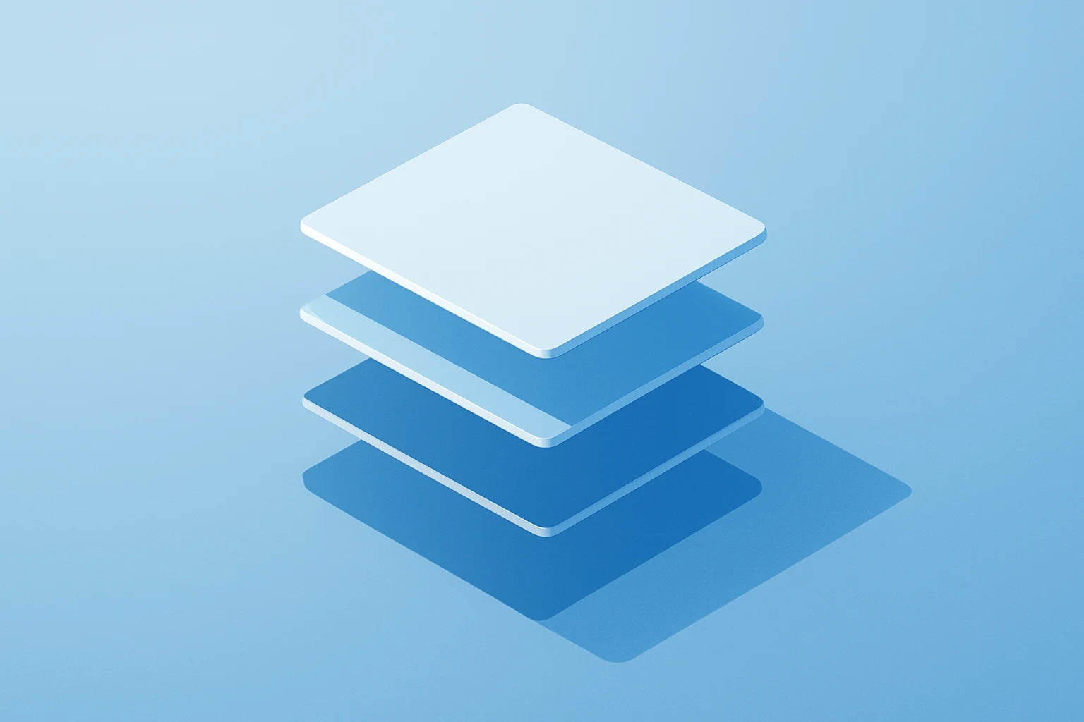 Stacked CAD model unfolding layers symbolizing Autodesk Q3 earnings beat and guidance raise on a soft gradient.