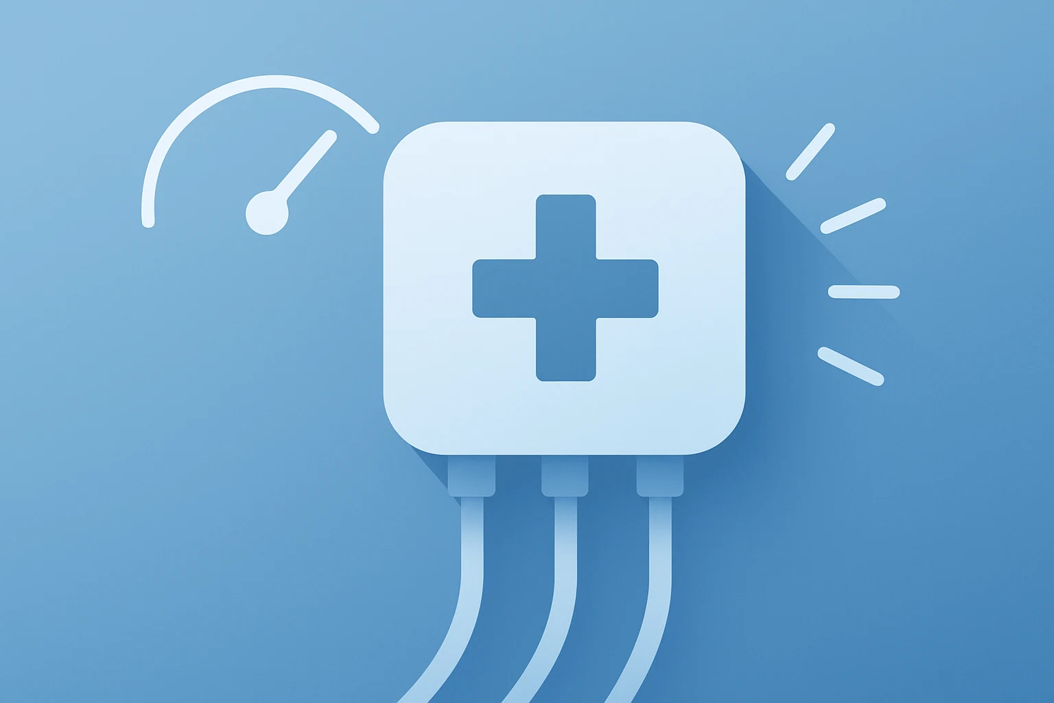 Minimalist flat-vector medical device hub dimming under pressure to reflect Boston Scientific earnings and guidance.