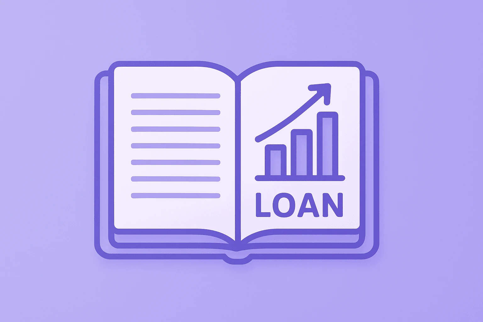 Flat vector of a bank ledger expanding to show loan and deposit growth, portraying First Bank Q2 2026 earnings momentum.