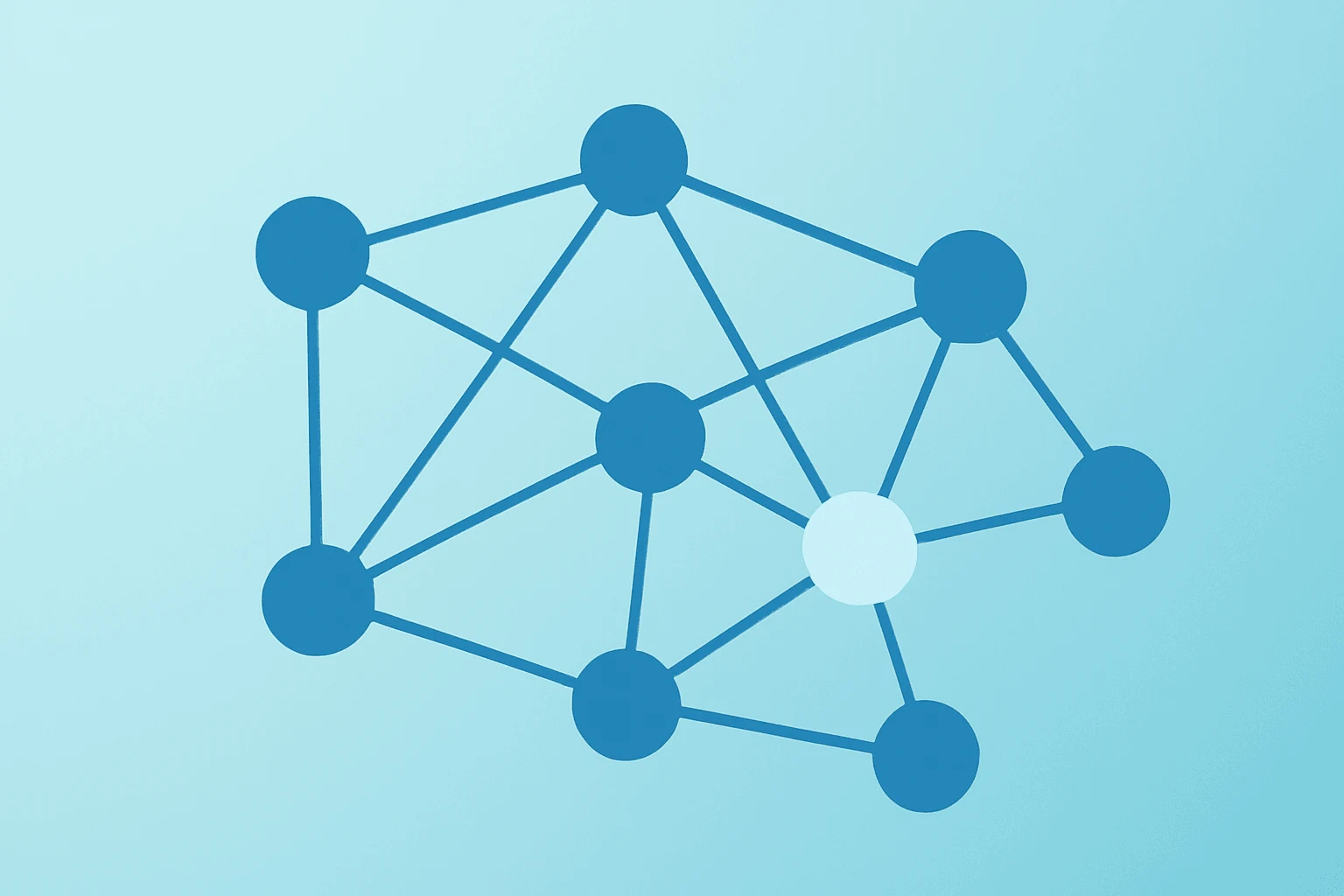 Flat filled vector of a server cluster with one module shaded to suggest LinkedIn layoffs and staff reallocation