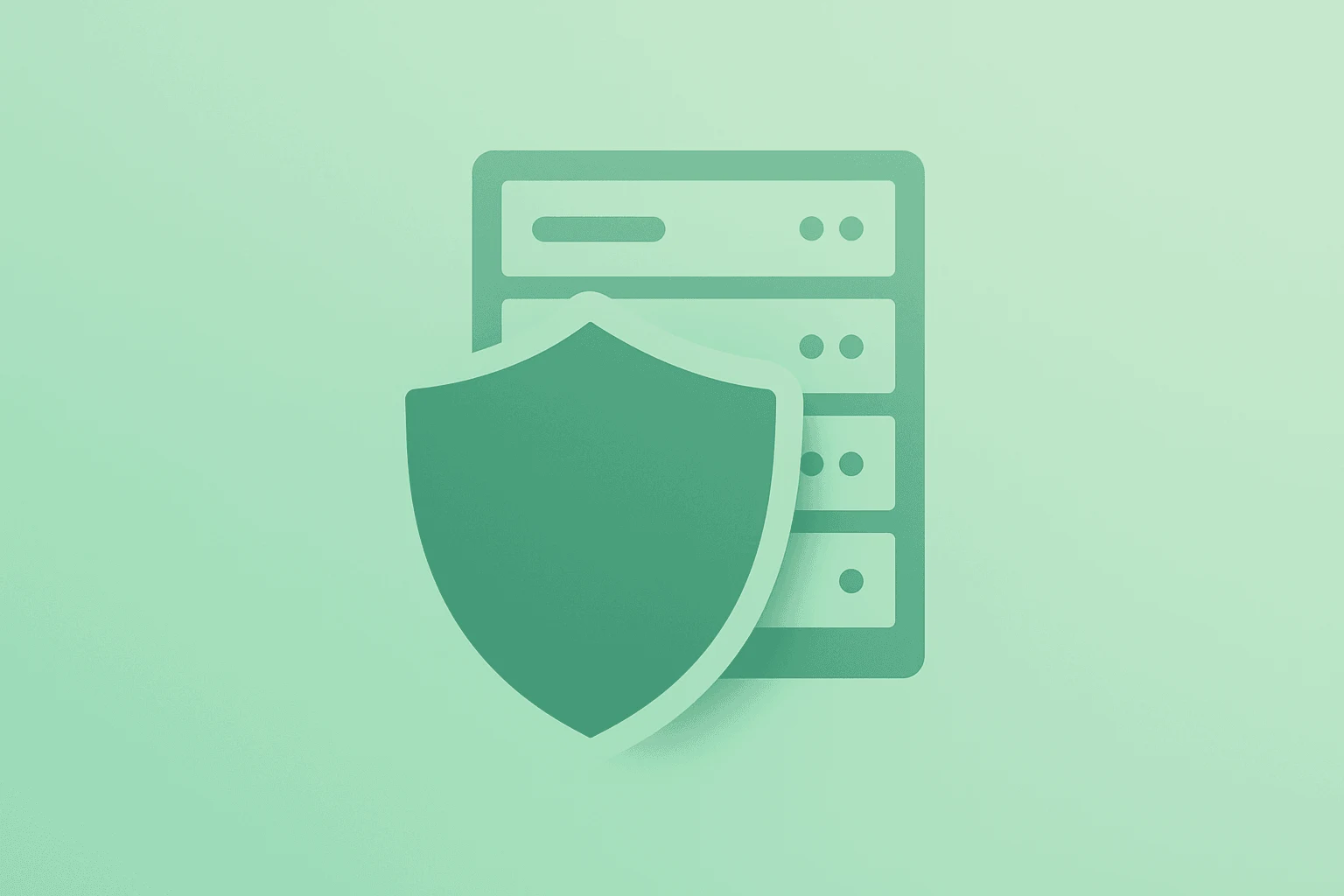 Flat filled vector of a server module under a subtle shield, symbolizing the OpenAI GPT-5.6 delay and staged partner preview.