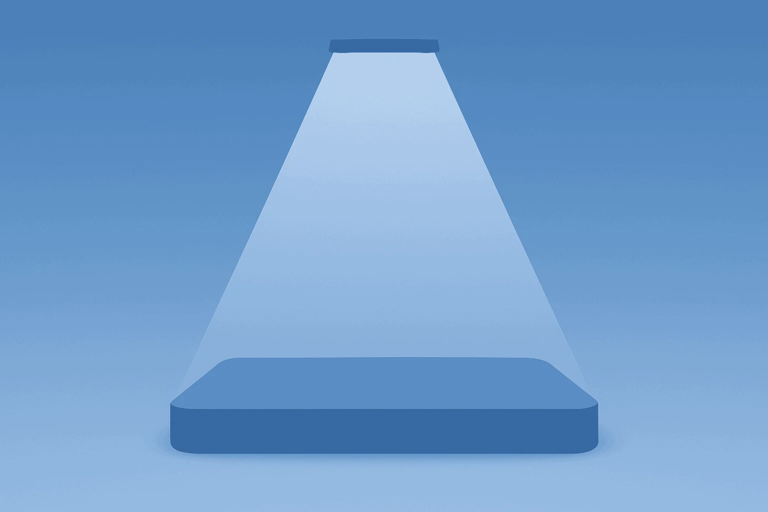 Centered flat vector of a dimming smart TV panel symbolizing QVC Group Chapter 11 restructuring and debt reduction.