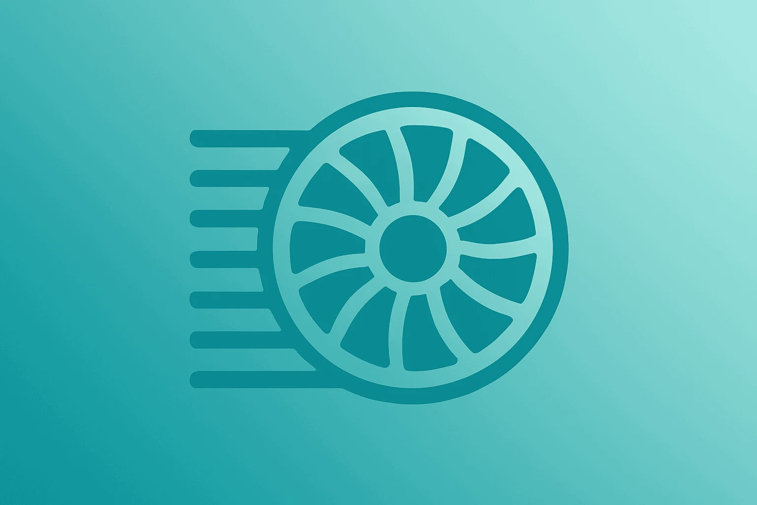 Flat vector of a turbine and cooling shell symbolizing GE Aerospace Q2 earnings tradeoff between services and slowing orders.