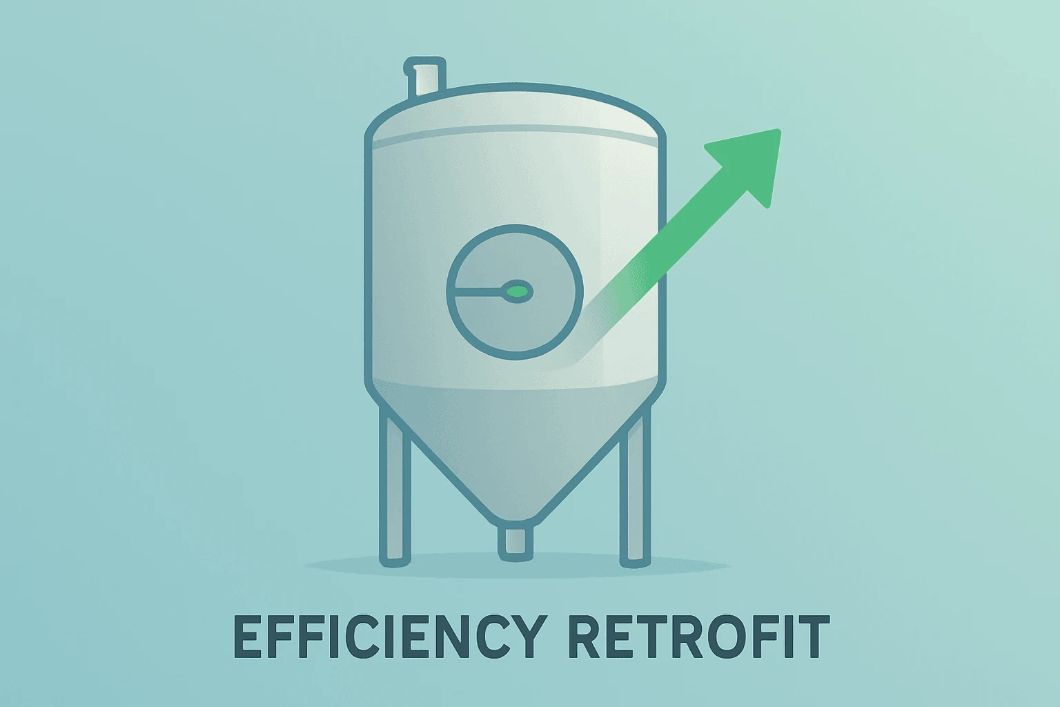 Brewery fermenter undergoing a calm efficiency retrofit to symbolize the Heineken CEO appointment and EverGreen focus.