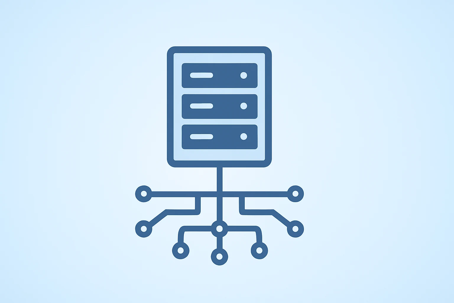 Flat filled vector server rack symbolizing Datadog Q4 earnings momentum with revenue, billings, and cash flow themes.