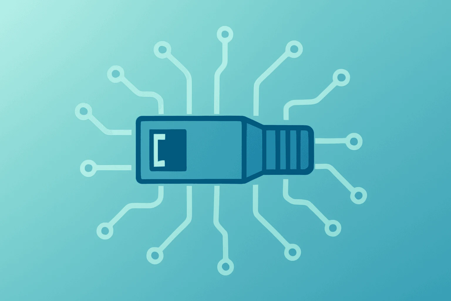 Flat filled vector of a network switch fused with a server blade symbolizing Marvell stock surge after Nvidia endorsement