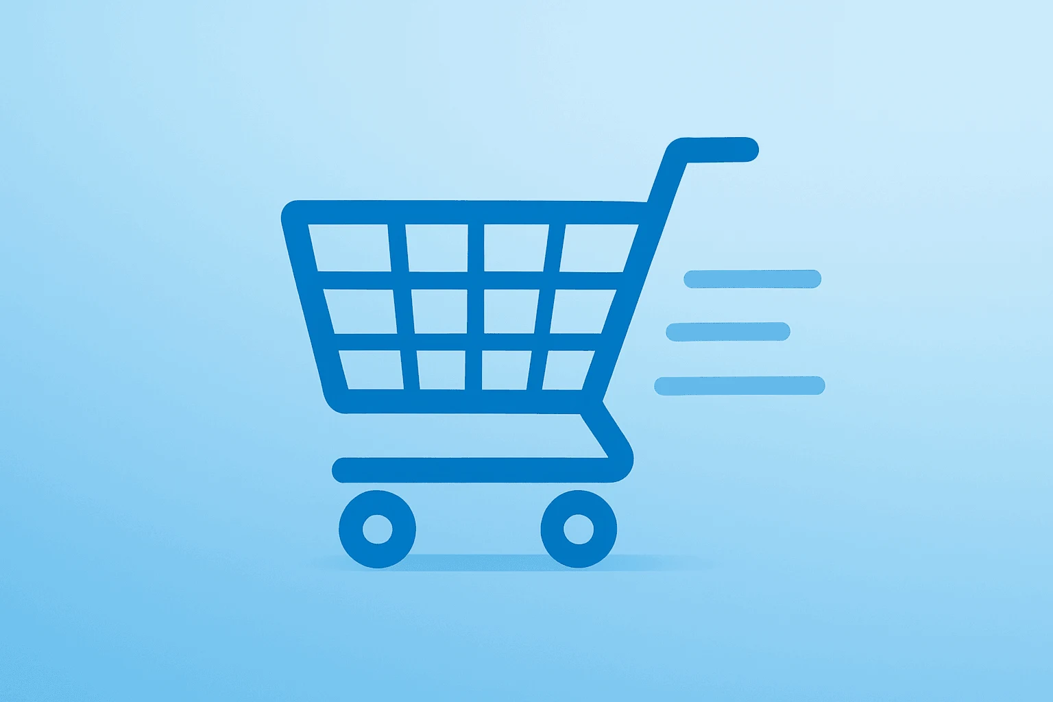 Flat vector of a retail shopping cart merged with a store interior motif to symbolize Target Q1 earnings momentum.