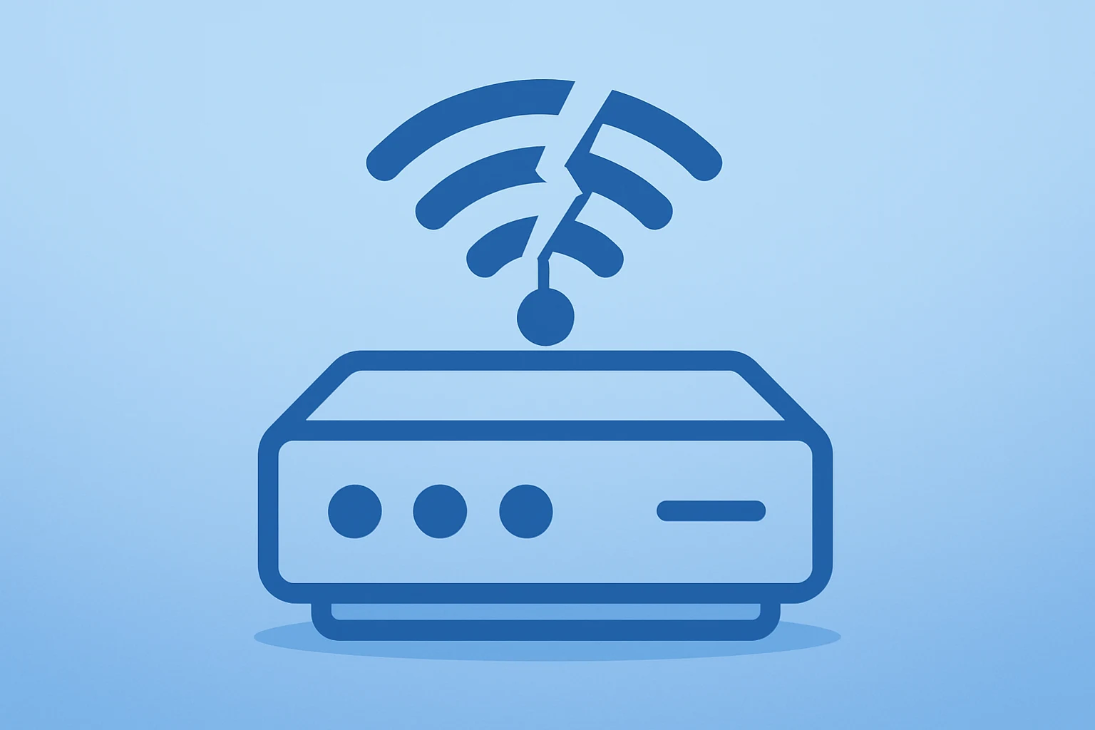 Flat filled vector of a telecom server with broken signal motif illustrating the Verizon outage across major US cities