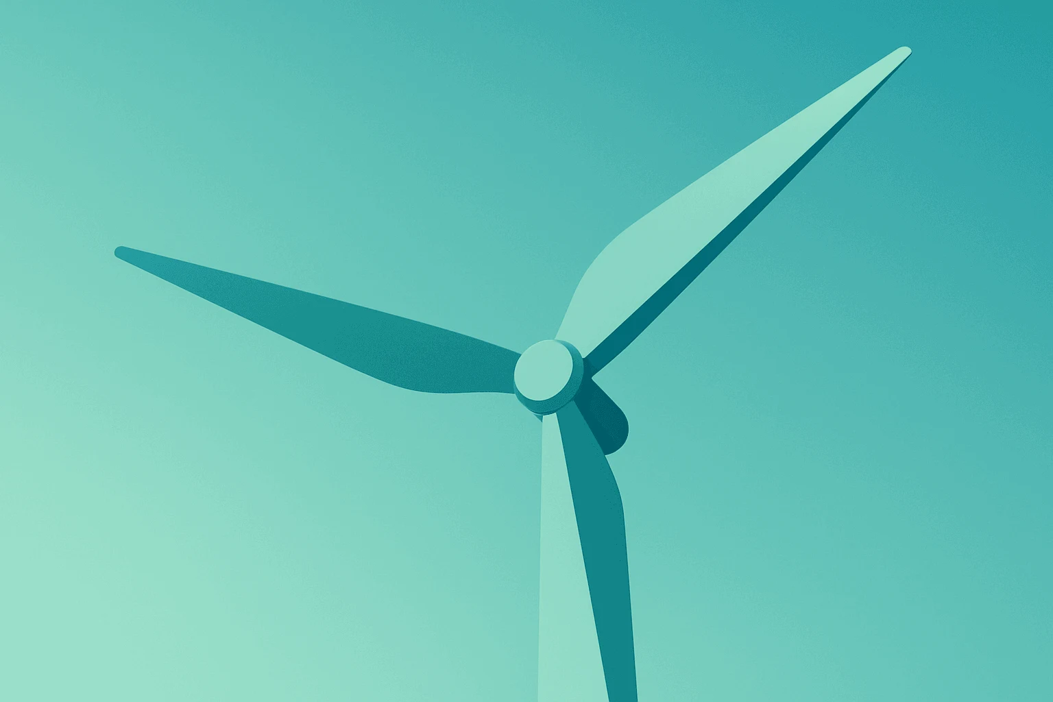 Flat-vector cover of a utility turbine blade unfurling to symbolize NextEra Energy Q2 2026 earnings beat and backlog.