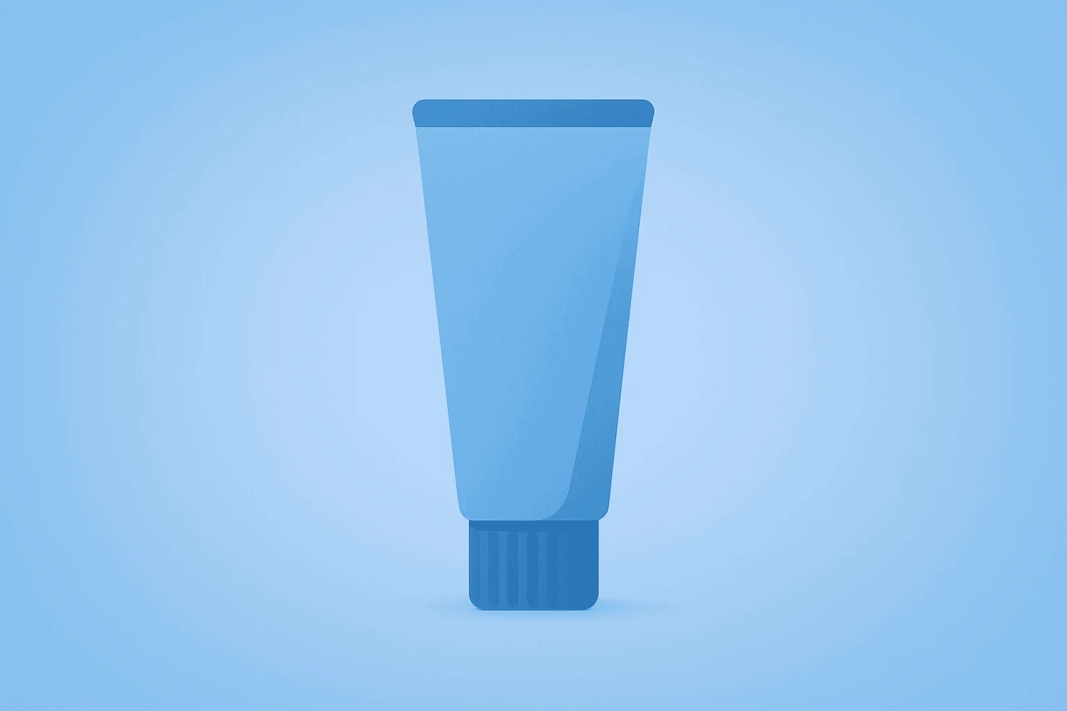 Toothpaste tube under dimming light on a cobalt-silver gradient showing Procter & Gamble earnings muted guidance and margins.