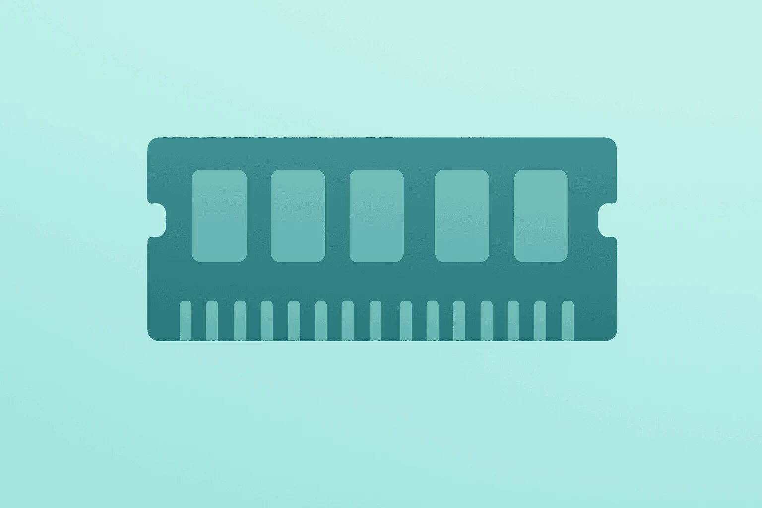 Flat vector server-chip icon symbolizing the AI memory boom and investor debate over HBM tightness and cyclicality.