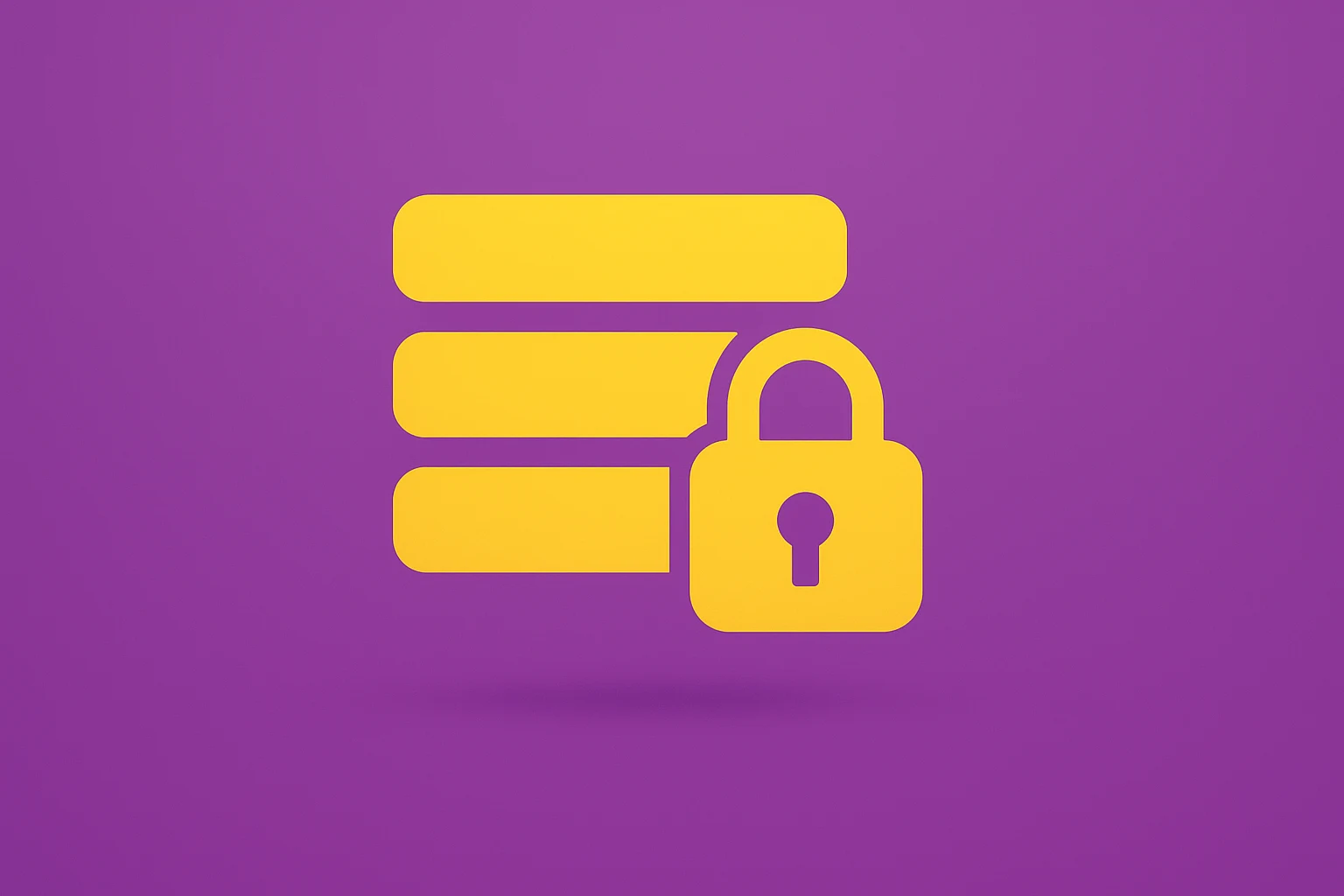 Flat vector of a ledger stack secured by a steady vault lock to symbolize Warren Buffett retirement and stock retention.