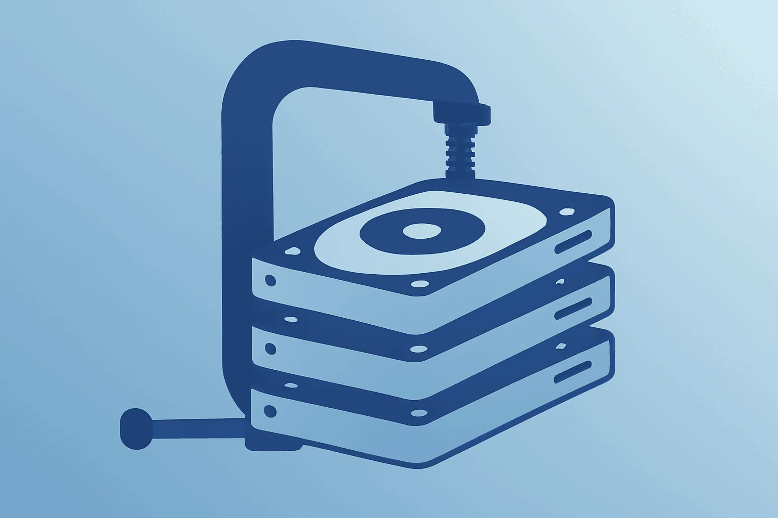 Flat vector hard-disk drive icon representing Morgan Stanley names Seagate top pick and HDD supply tightness.