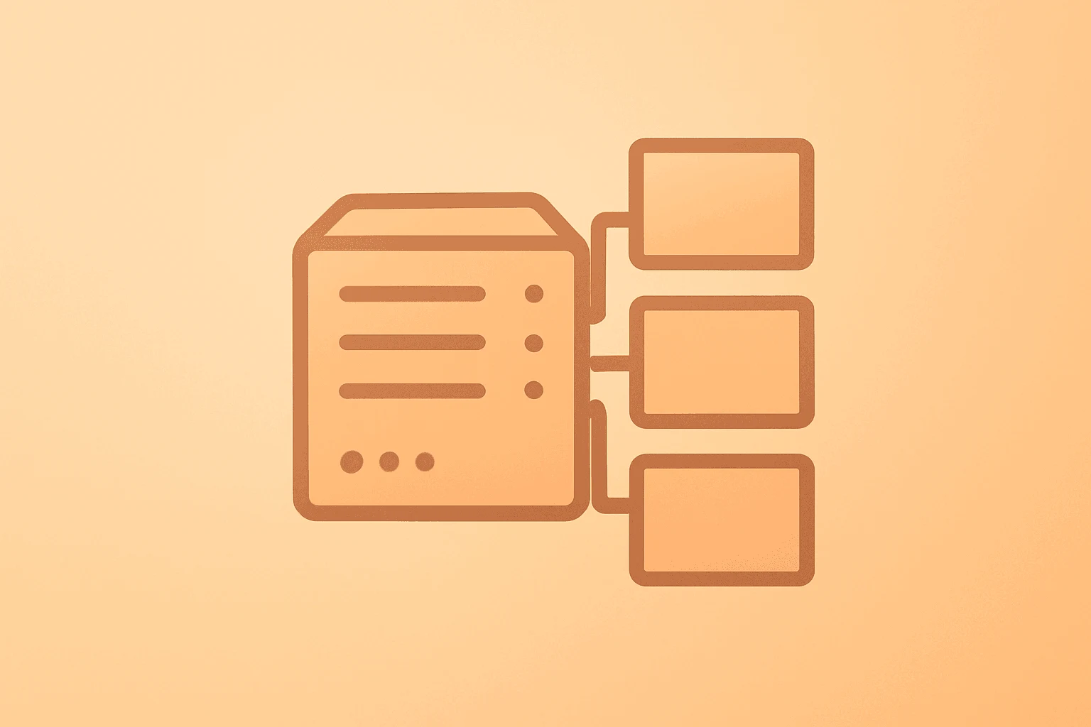 Flat vector of a streaming server expanding with ad-slot modules to symbolize Netflix earnings ad monetization and pricing