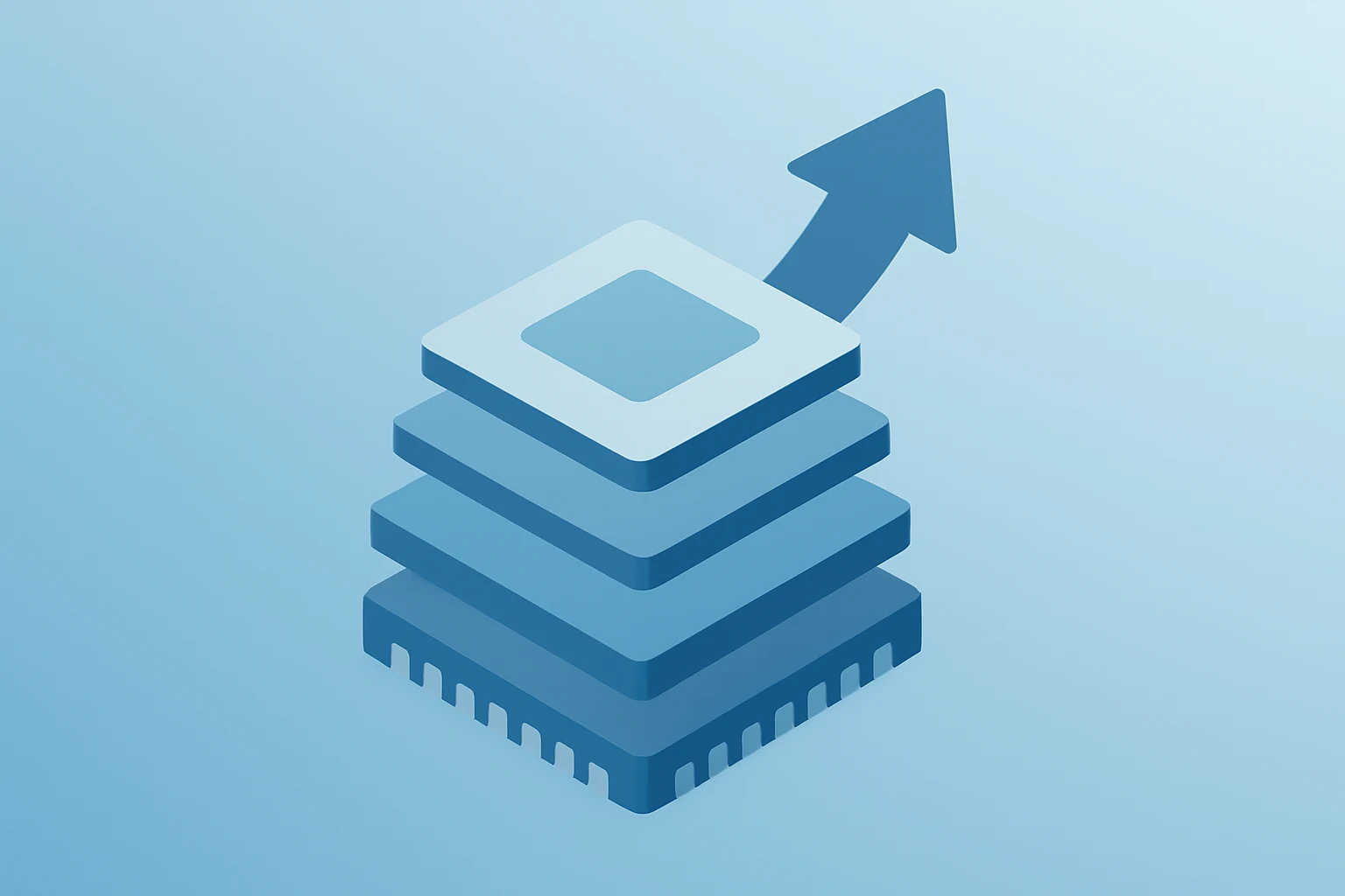 Flat-vector chip tool stack expanding capacity to represent AI-driven demand behind Applied Materials earnings and guidance.
