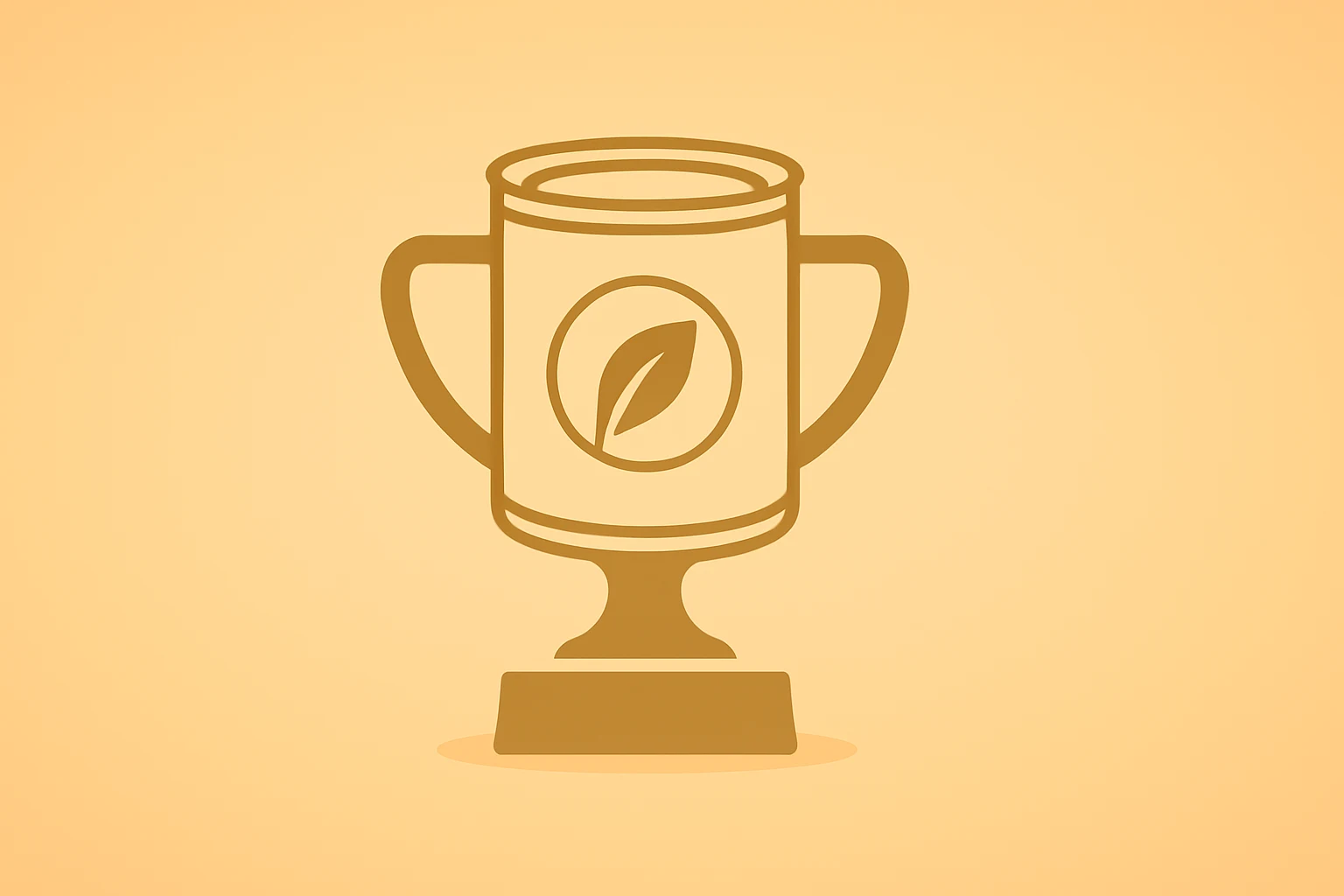 Flat vector of a company can fused with a leadership trophy to symbolize Kraft Heinz CEO Steve Cahillane and the split.