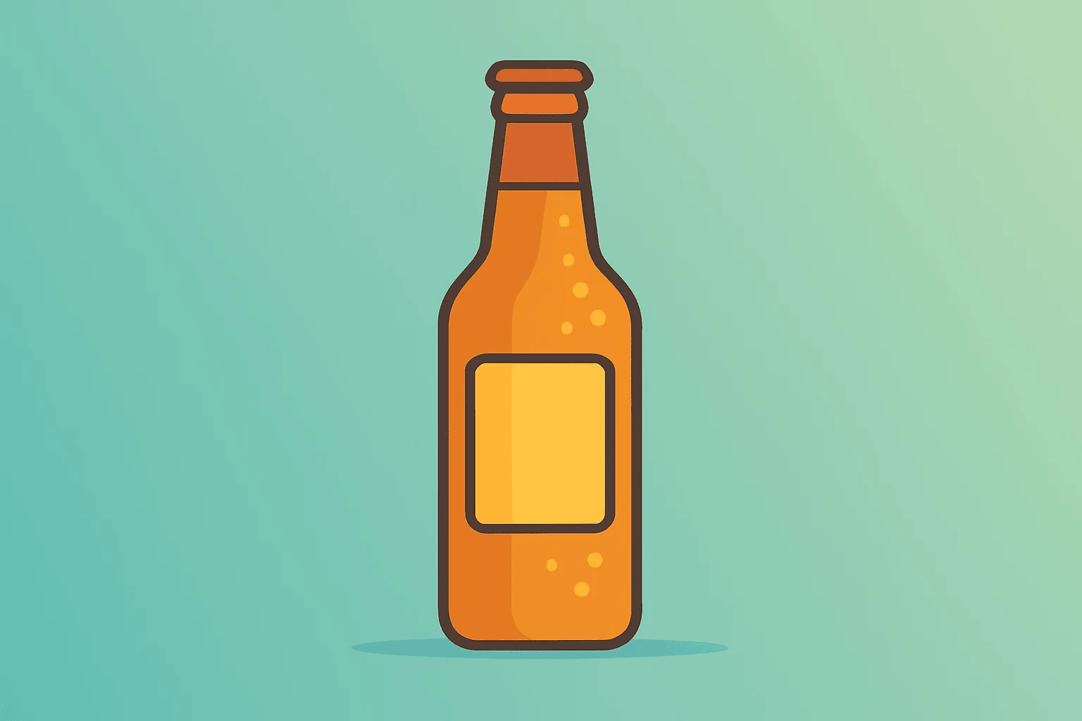 Flat vector beer tap with shadow showing margin strength and softer volumes for Constellation Brands Q1 results.