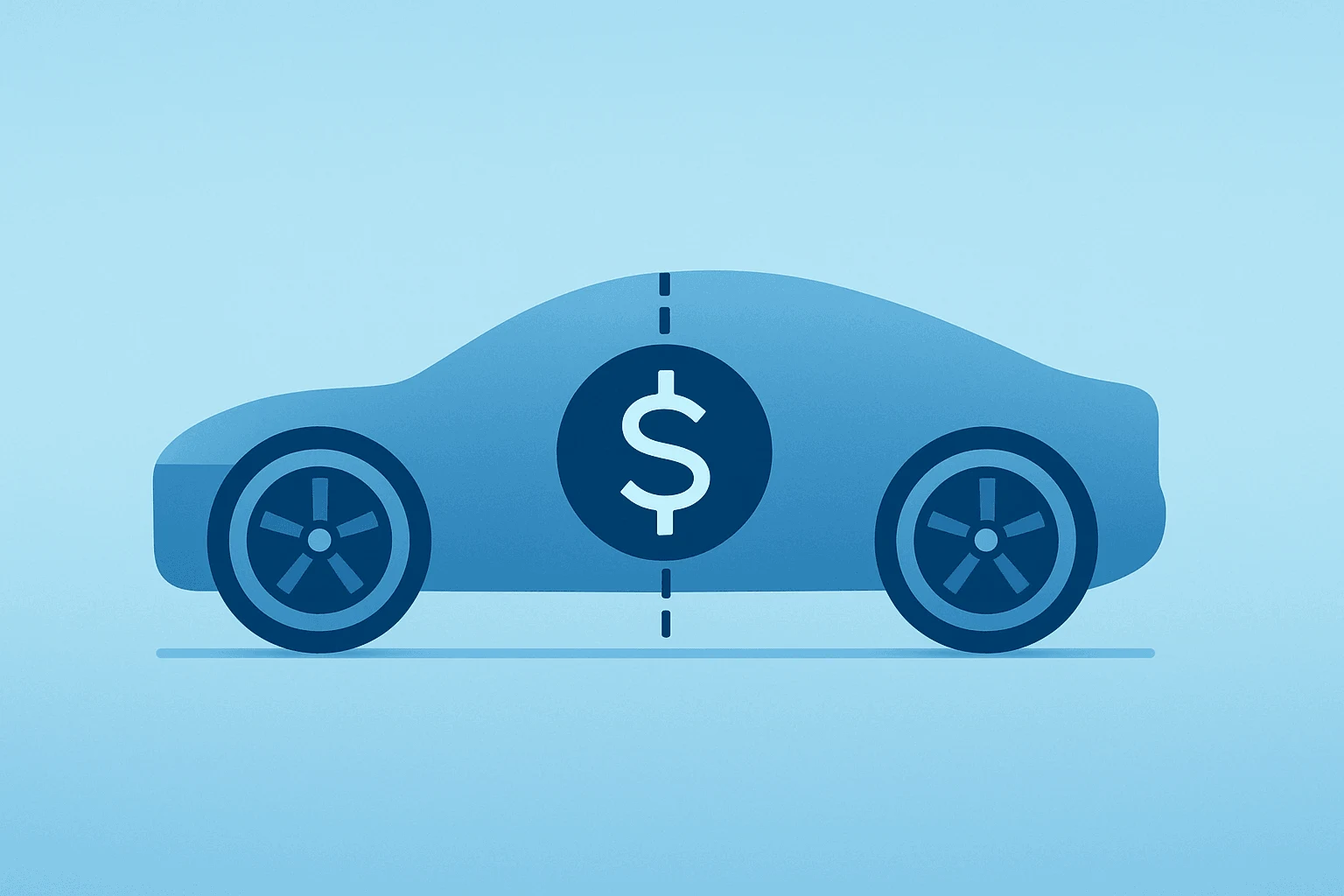 Flat vector car chassis with fractured shell symbolizing Tesla Q1 2026 earnings beat tied to one-time items and higher capex.