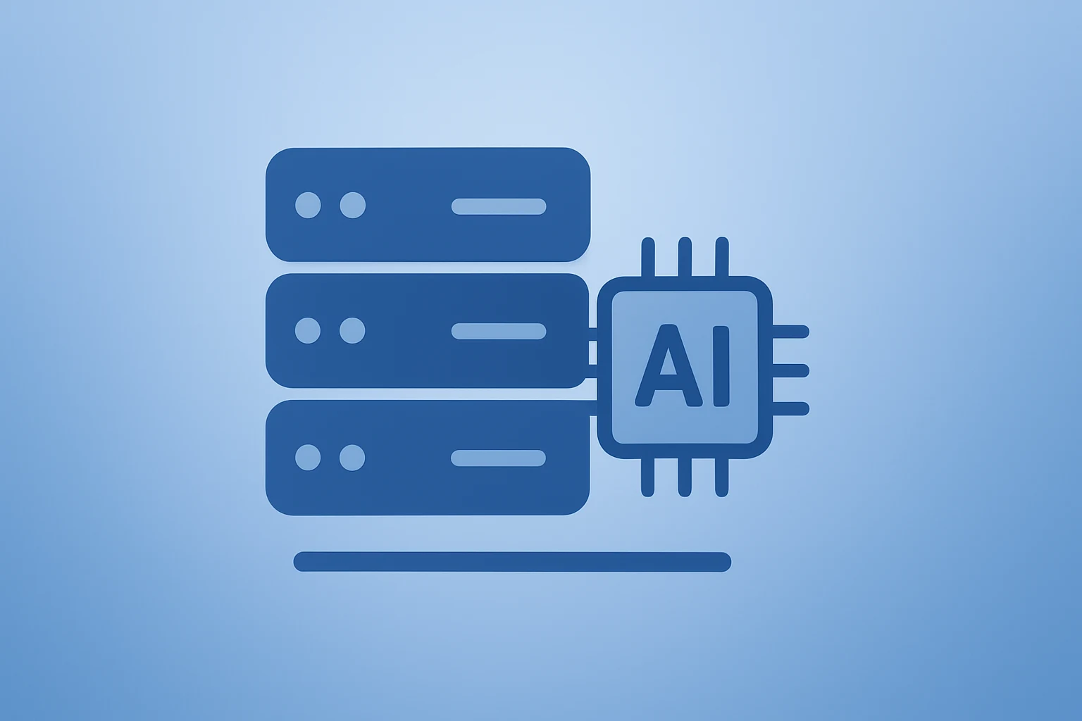 Minimalist vector of a server cluster expanding under AI-driven demand, representing Snowflake Q4 earnings momentum.