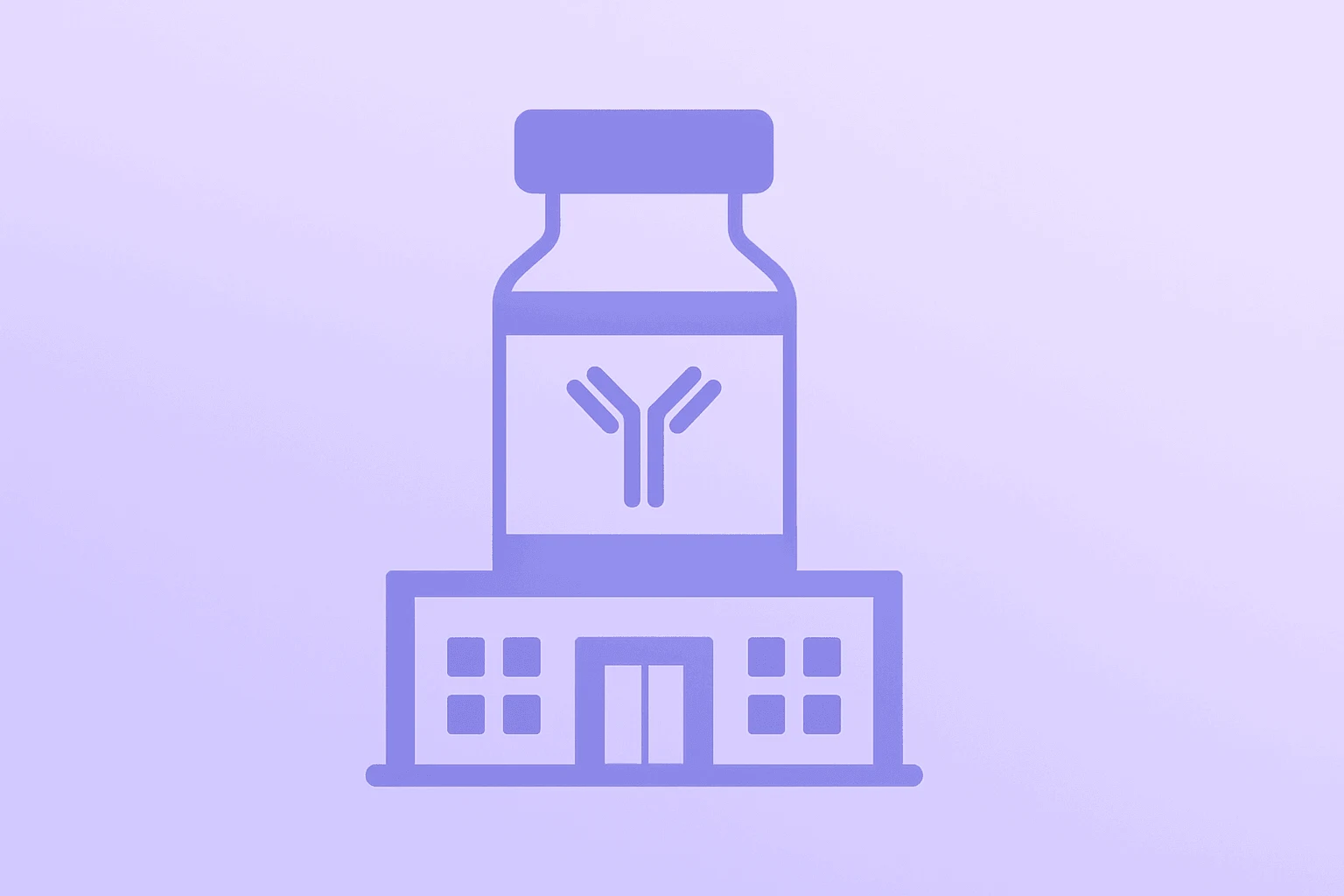 Antibody vial merging with a lab module, flat vector, signaling Argenx to Acquire Forte Biosciences and pipeline expansion.