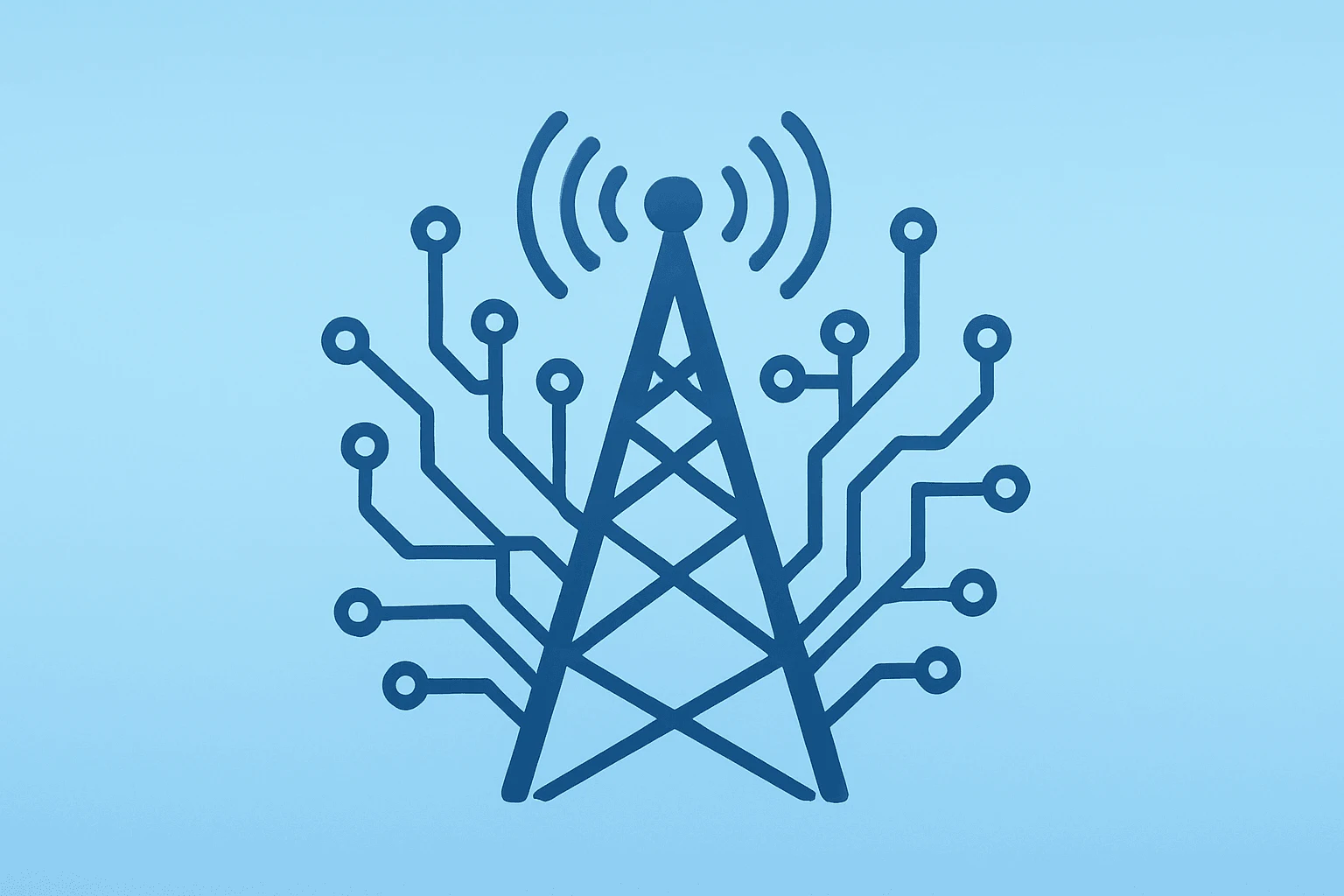 Flat vector server rack fused with a network node symbolizing the D-Wave AT&T deal and quantum annealing deployment