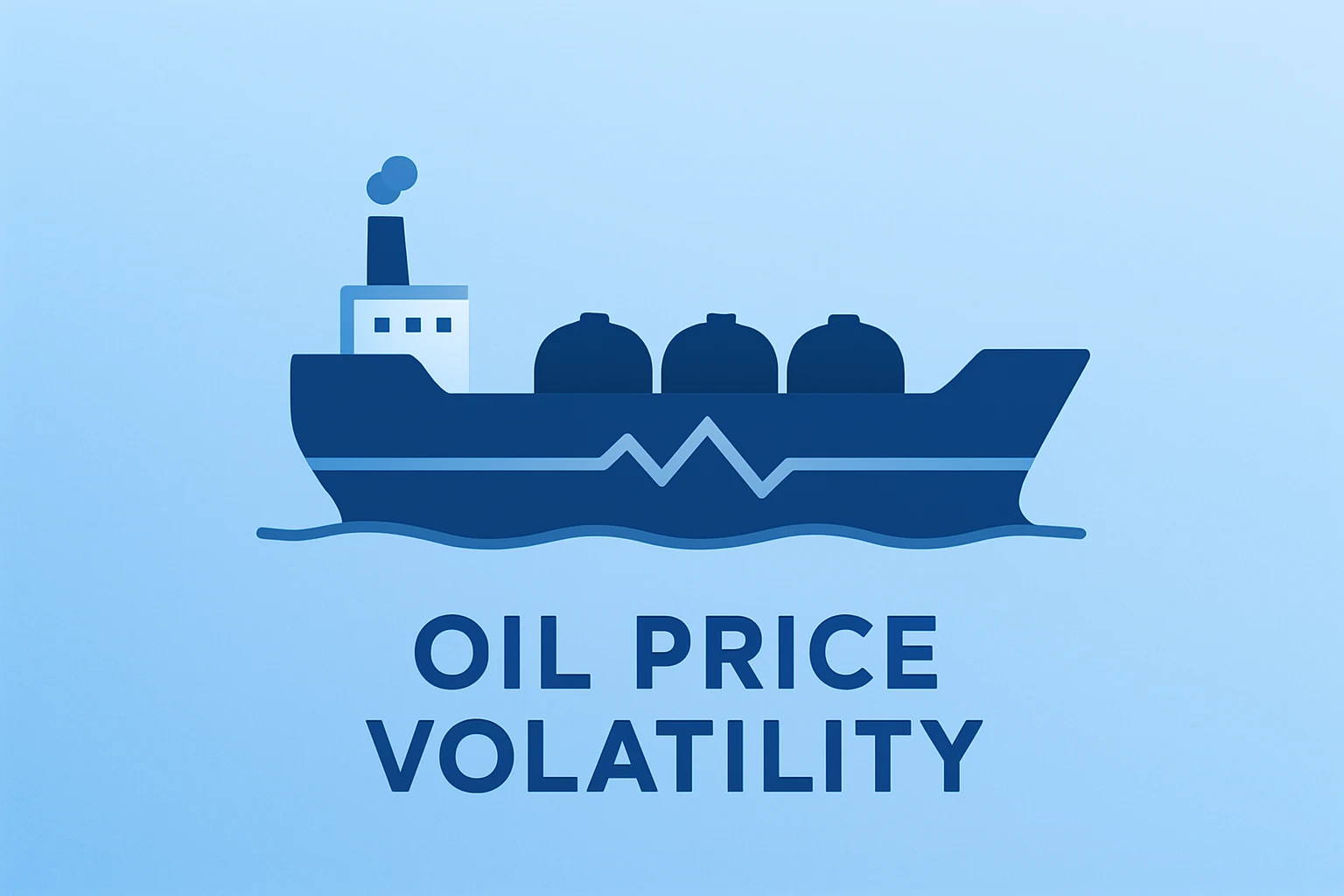 Flat filled vector of an oil tanker hull with a stressed seam, symbolizing Oil Price Volatility after a U.S.-Iran drill.