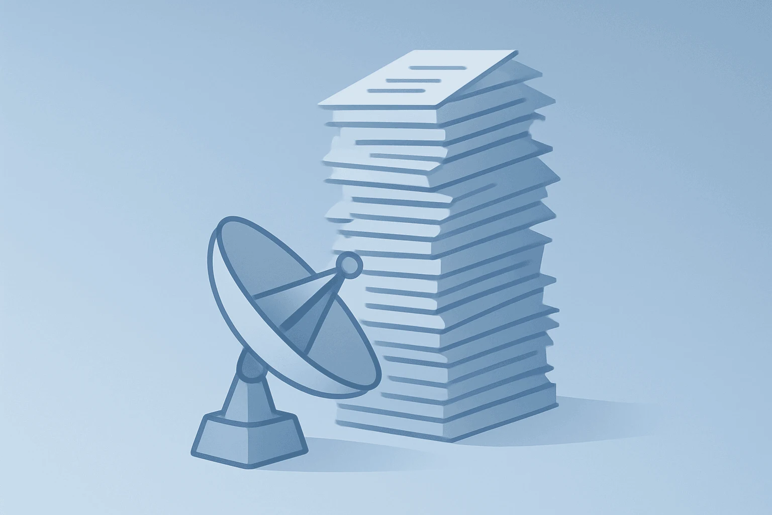 Flat vector satellite antenna straining under backlog to symbolize Ondas Q2 2026 earnings revenue versus dilution tension.