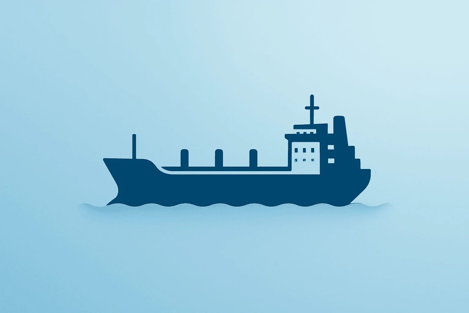 Flat centered vector of an oil tanker resuming transit after the US–Iran interim deal, signaling eased oil supply risk