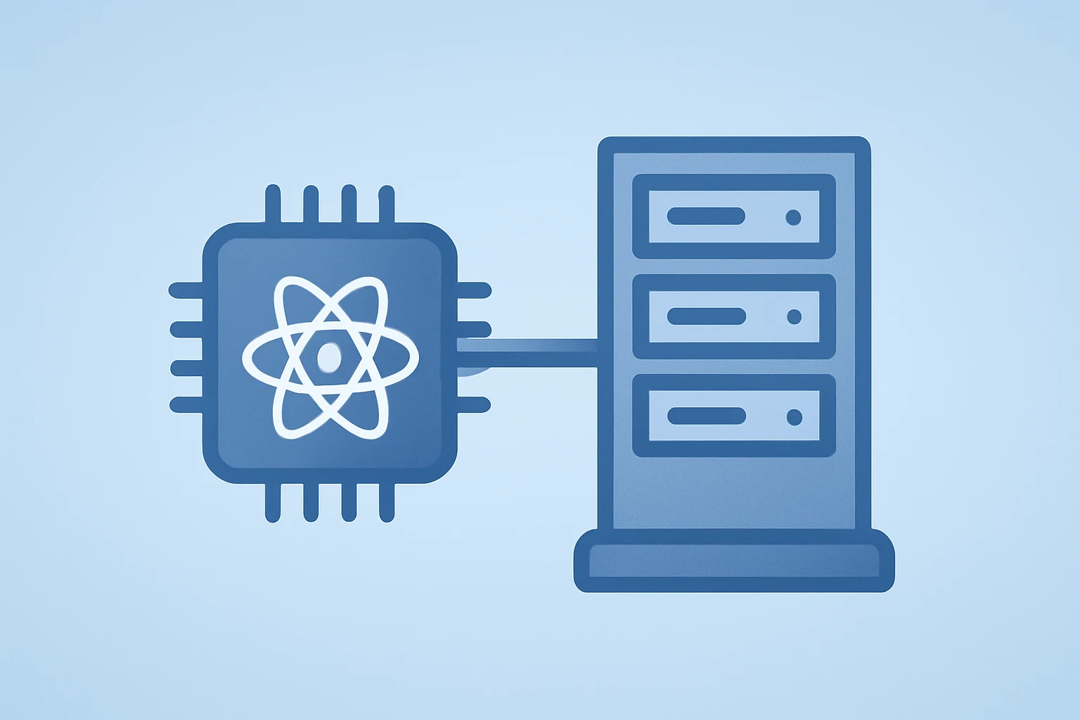 Flat vector of a quantum processor merging with a server rack to symbolize D-Wave Quantum financing and expansion