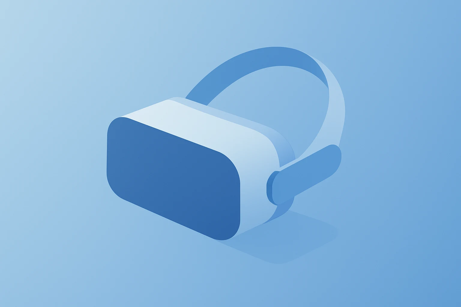 Flat vector of a server and fractured headset symbolizing Meta layoffs at Reality Labs and ads on a smooth gradient.