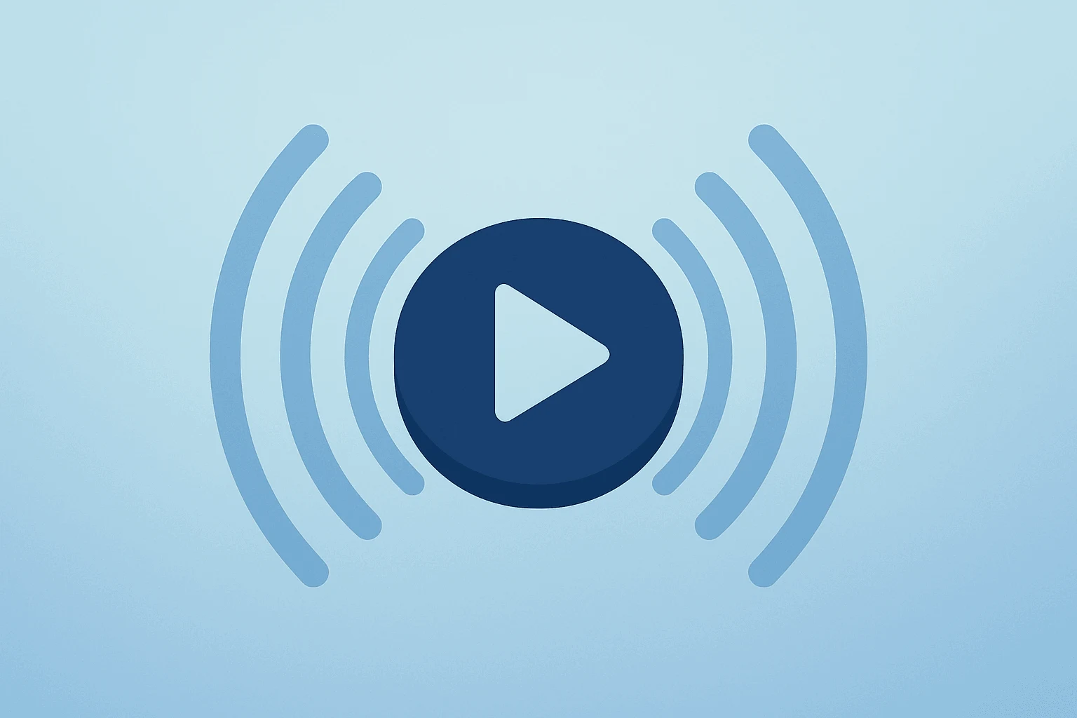 Flat-vector streaming puck radiating waves to symbolize Roku Q1 earnings driven by ad and subscription momentum.