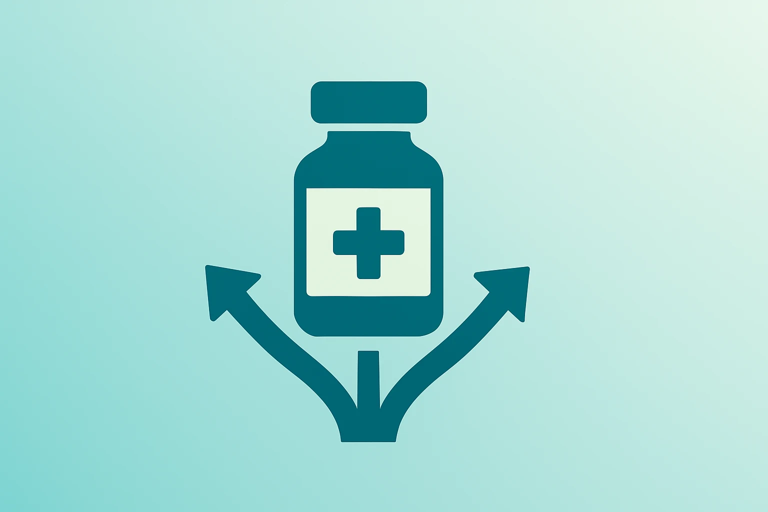 Flat vector medicine vial expanding delivery pathways to represent Eli Lilly Zepbound Price Cut and access.