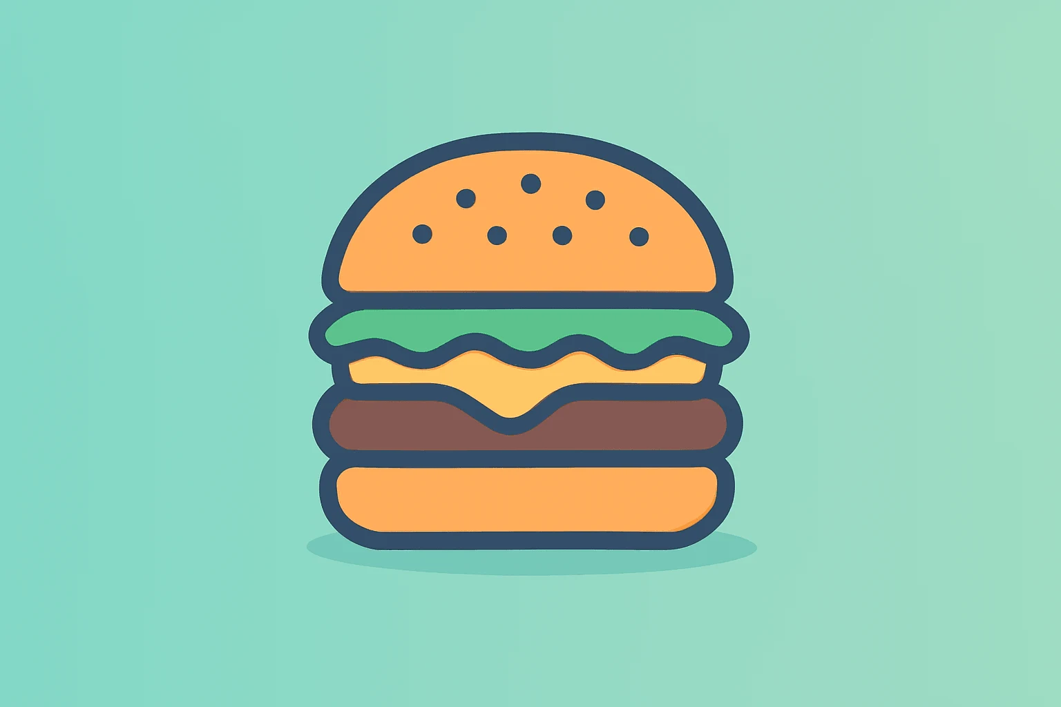 Flat vector of a burger-shaped rally token under pulsing retail buying pressure symbolizing Wendy's stock meme surge
