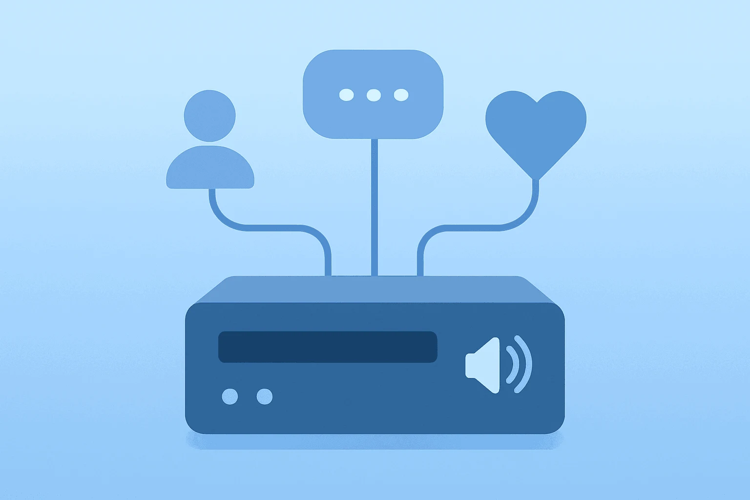 Flat vector of a retail server with linked nodes representing Alexa AI personalization for Amazon Prime Day 2026 shopping.
