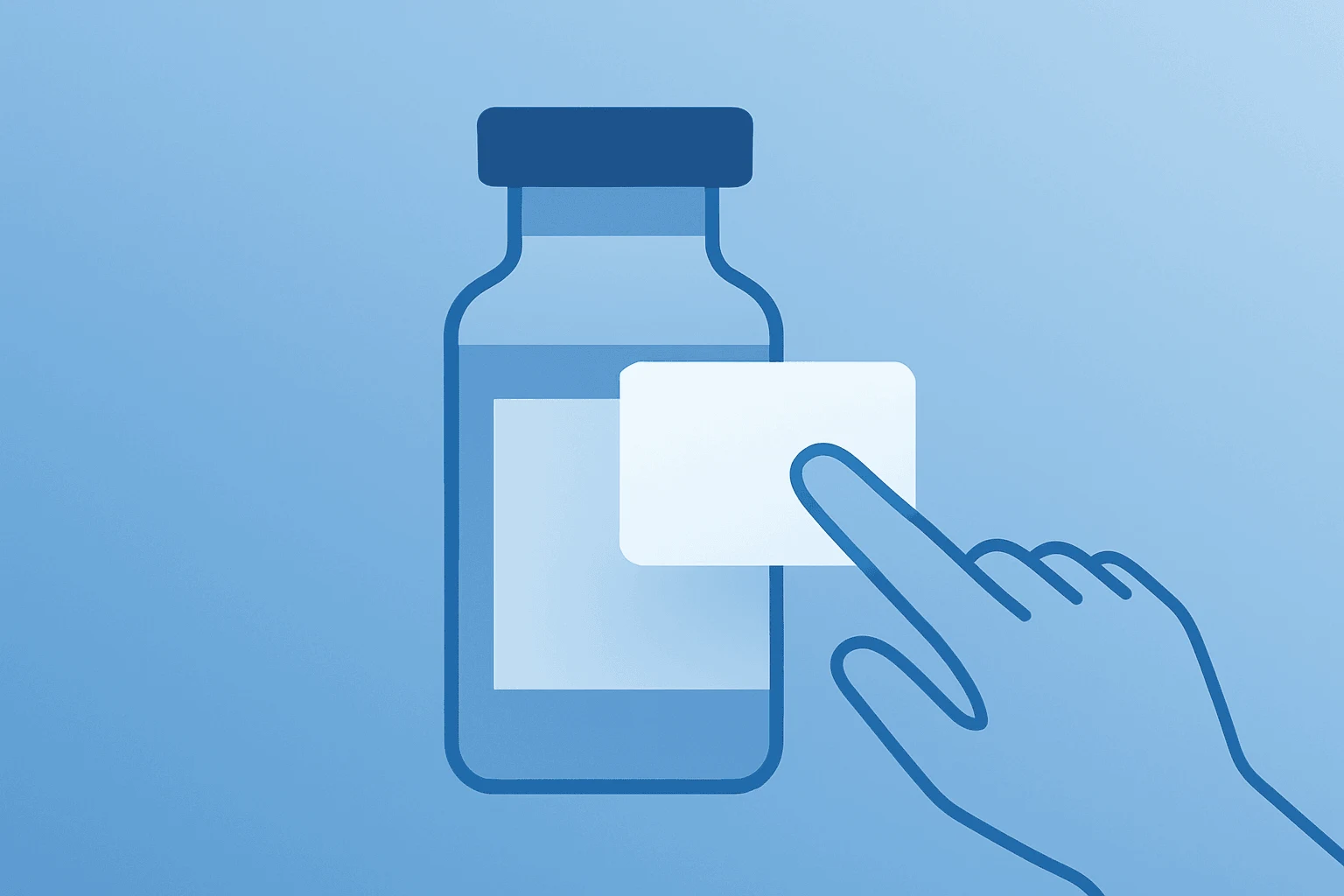 Flat vector medical vial relabeling on a clean gradient background, symbolizing DOJ Reschedules Cannabis and regulatory shift.