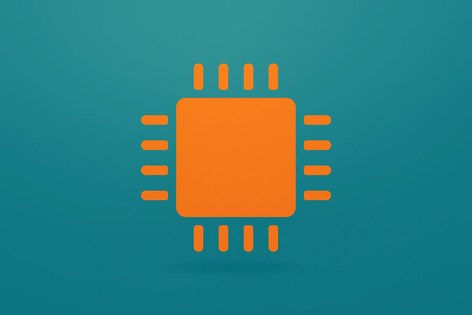 Flat vector chip icon symbolizing Apple Google AI deal and Siri overhaul, signaling a strategic shift toward competitor tech.