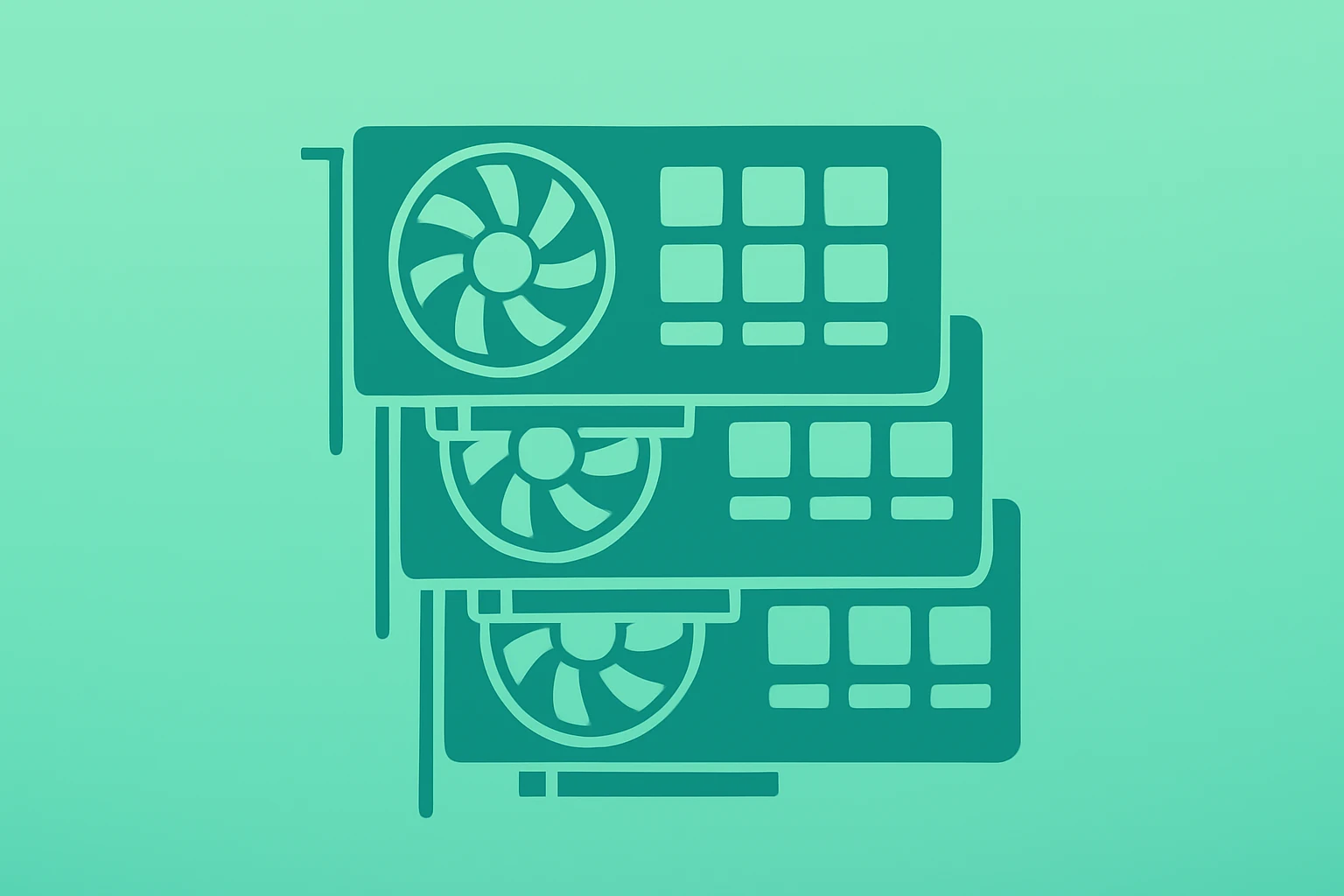 Flat vector server chip icon with subtle shadow illustrating Nvidia 2026 outlook and Blackwell Rubin roadmap progress.