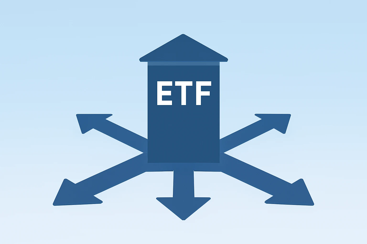Flat filled vector of an ETF vault expanding to symbolize Goldman Sachs Acquires Innovator Capital and defined-outcome ETFs.