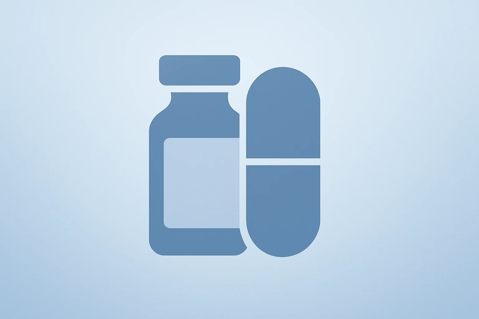 Flat vector of a biotech vial fused with a capsule, evoking Gilead acquires Ouro Medicines and partner cost sharing.