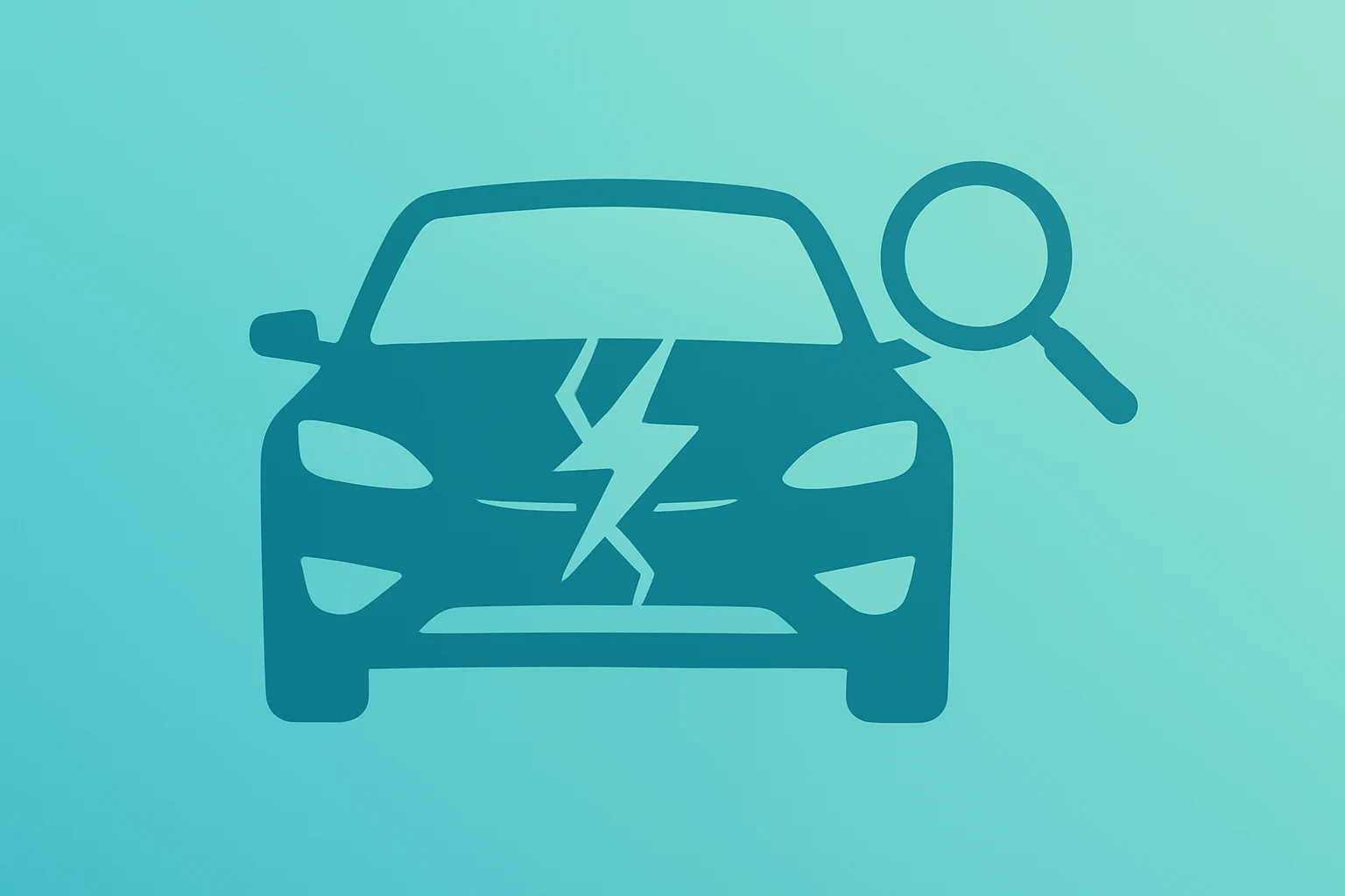 Flat vector of a stylized car with a fractured badge symbolizing Tesla Autopilot Ruling and California compliance pressure