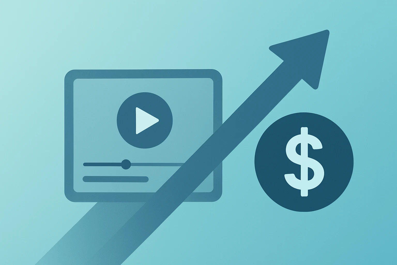Vector flat icon of a streaming-platform hub expanding to symbolize Roku Q4 earnings and raised 2026 guidance.