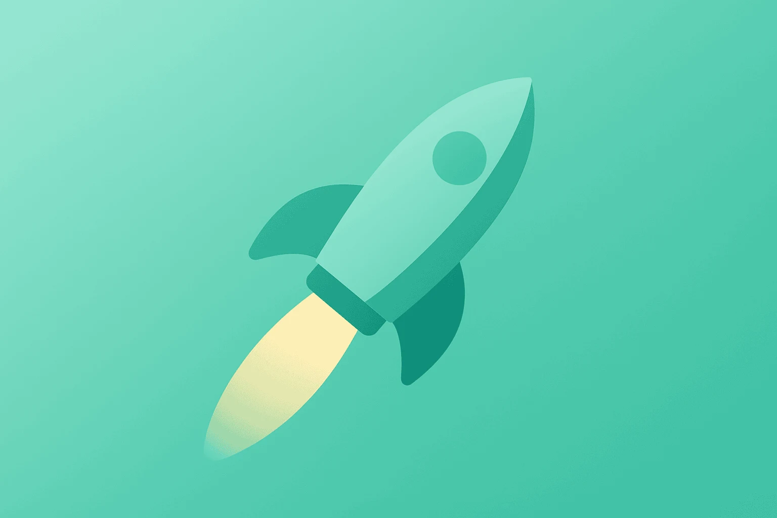 Flat filled satellite and server icon on a light emerald-pearl background symbolizing the SpaceX IPO valuation and cash burn