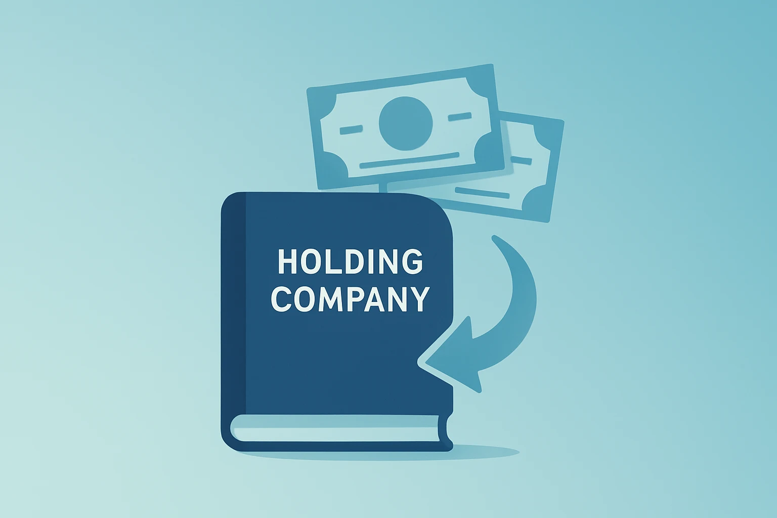 Flat filled vector of a ledger reabsorbing stock certificates to evoke Berkshire Hathaway buybacks and approval.