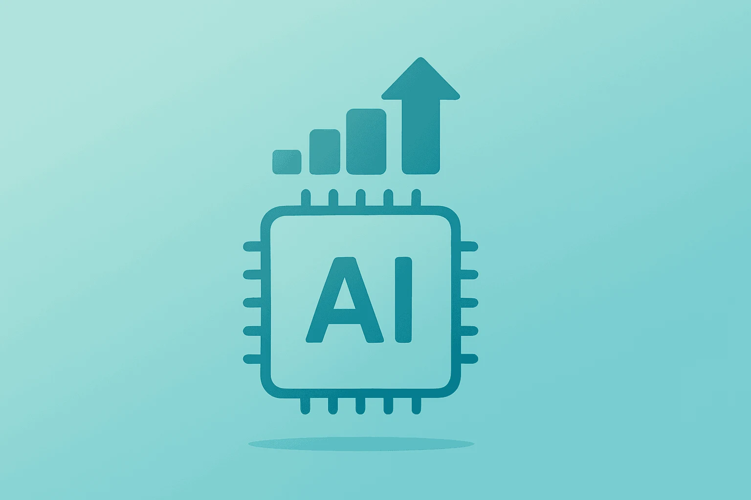 Flat filled vector of a wafer-scale AI chip expanding capacity to symbolize Cerebras IPO demand.