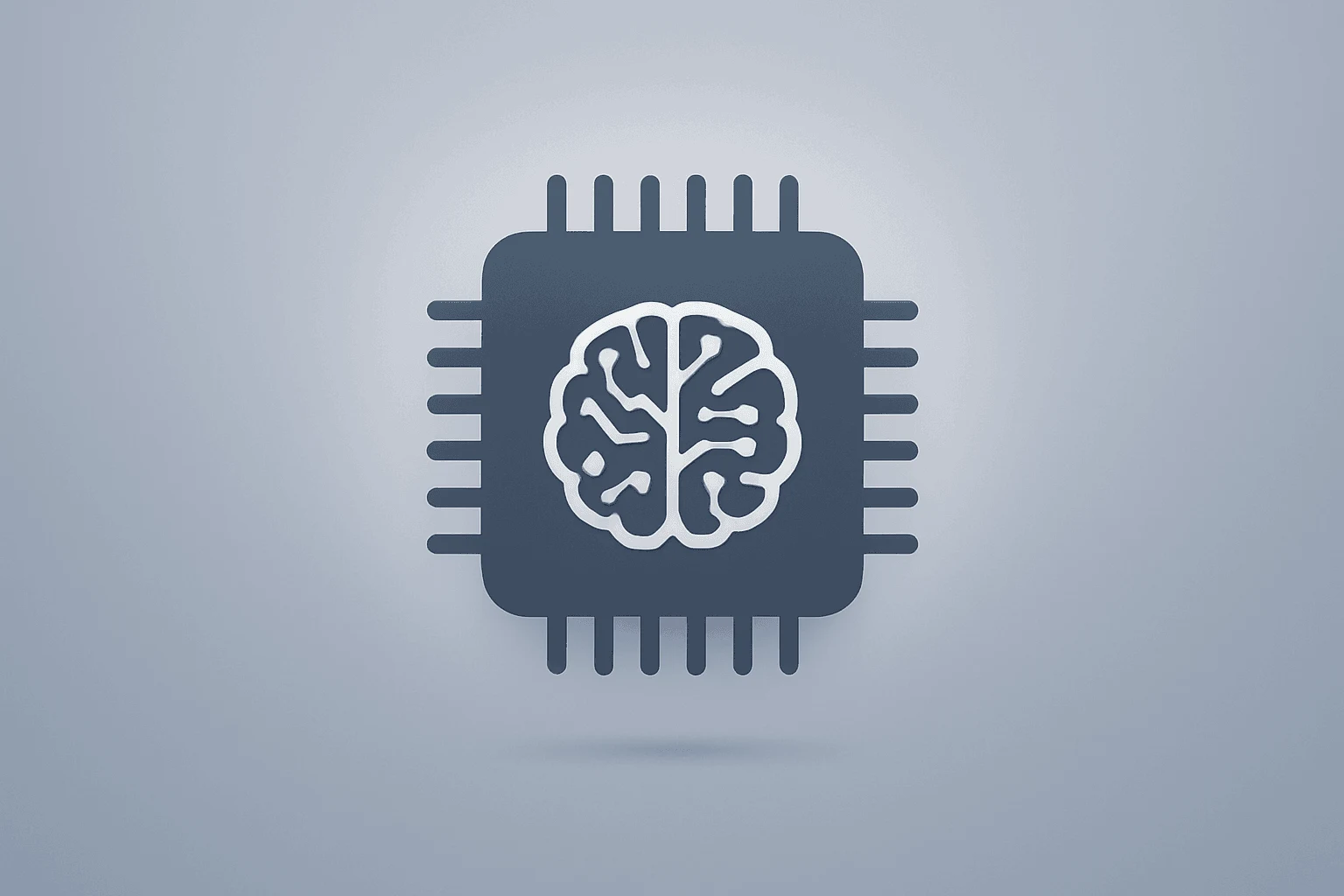 Flat vector cover showing a server-like AI core dimming under review light representing Anthropic IPO uncertainty.