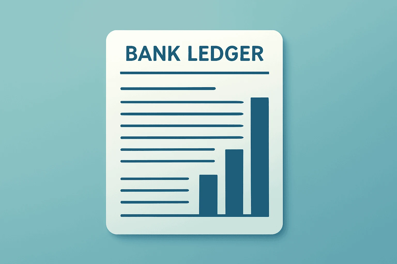 Flat vector of a bank ledger with a tightening margin strip representing Wells Fargo Q1 2026 results and NIM compression.