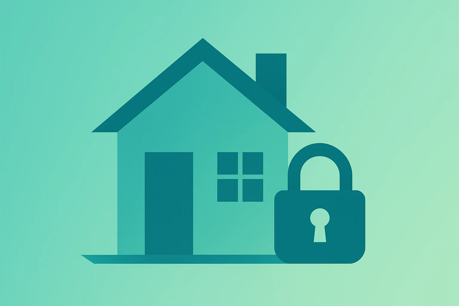 Padlocked single-family house evoking Trump executive order single-family homes curbing investor access.