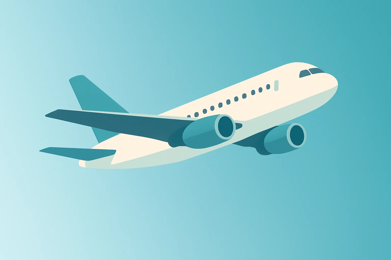 Flat-vector widebody airliner symbolizing Delta Air Lines earnings on mixed quarter, guidance and fleet efficiency