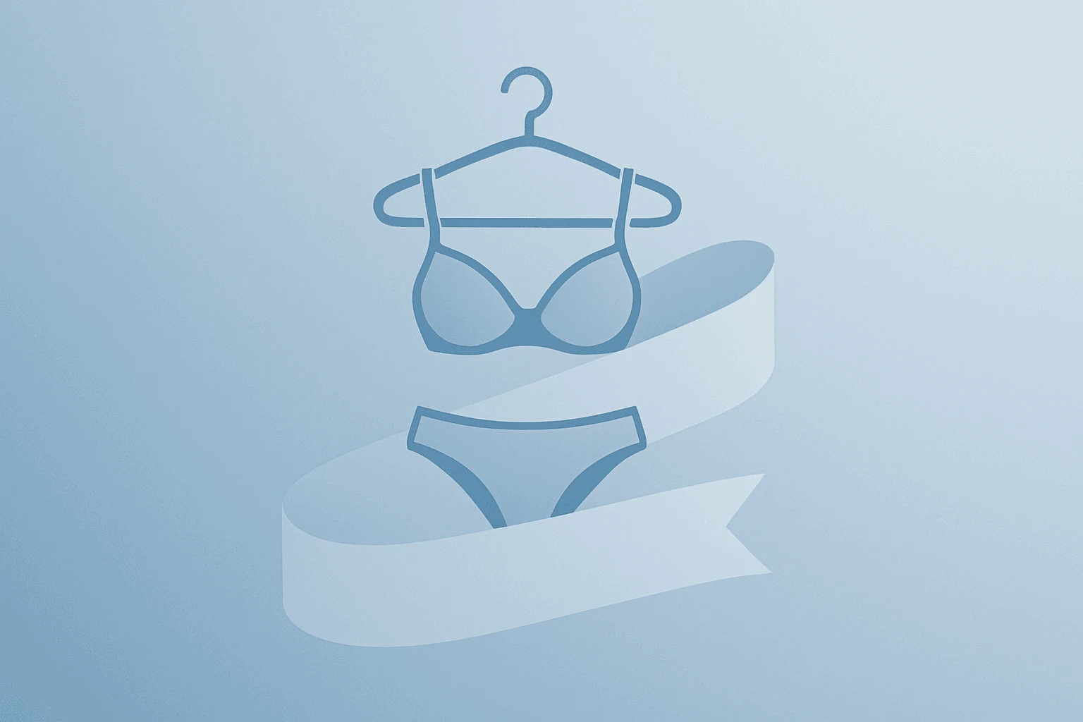 Flat-vector lingerie storefront with an expanding margin ribbon to symbolize Victoria's Secret earnings turnaround.