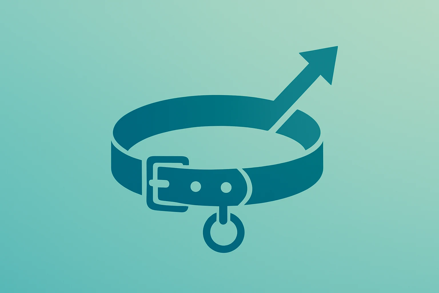 Flat vector dog collar expanding to signal companion-animal market lift tied to Zoetis Q4 2025 results and guidance.